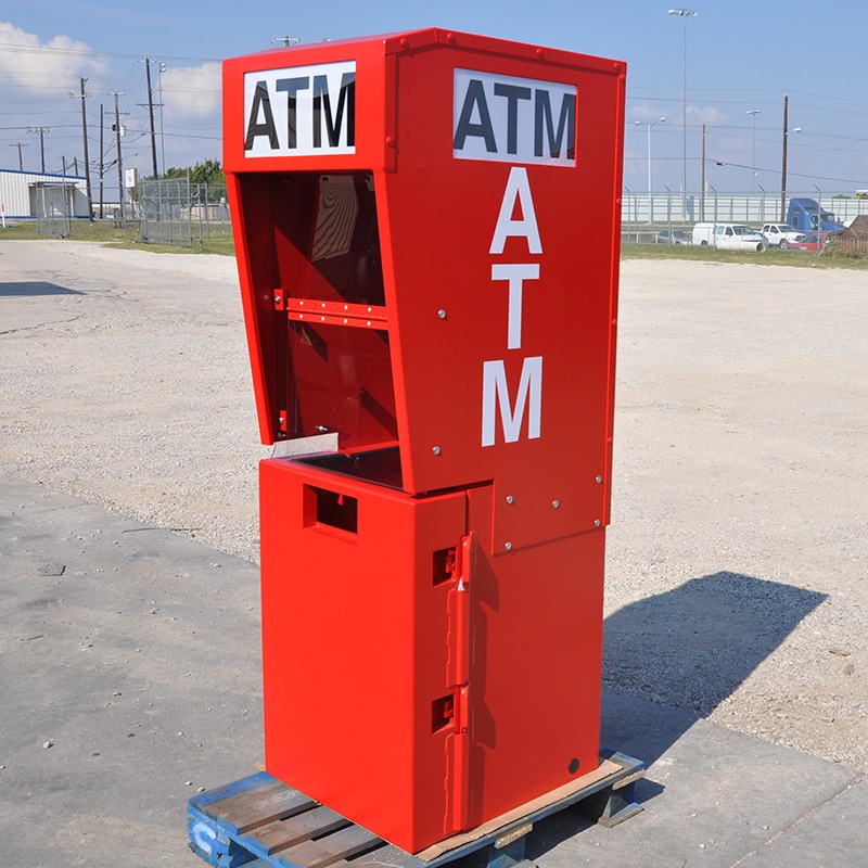 Outdoor ATM Kiosk with Lighted Topper - TPI Texas