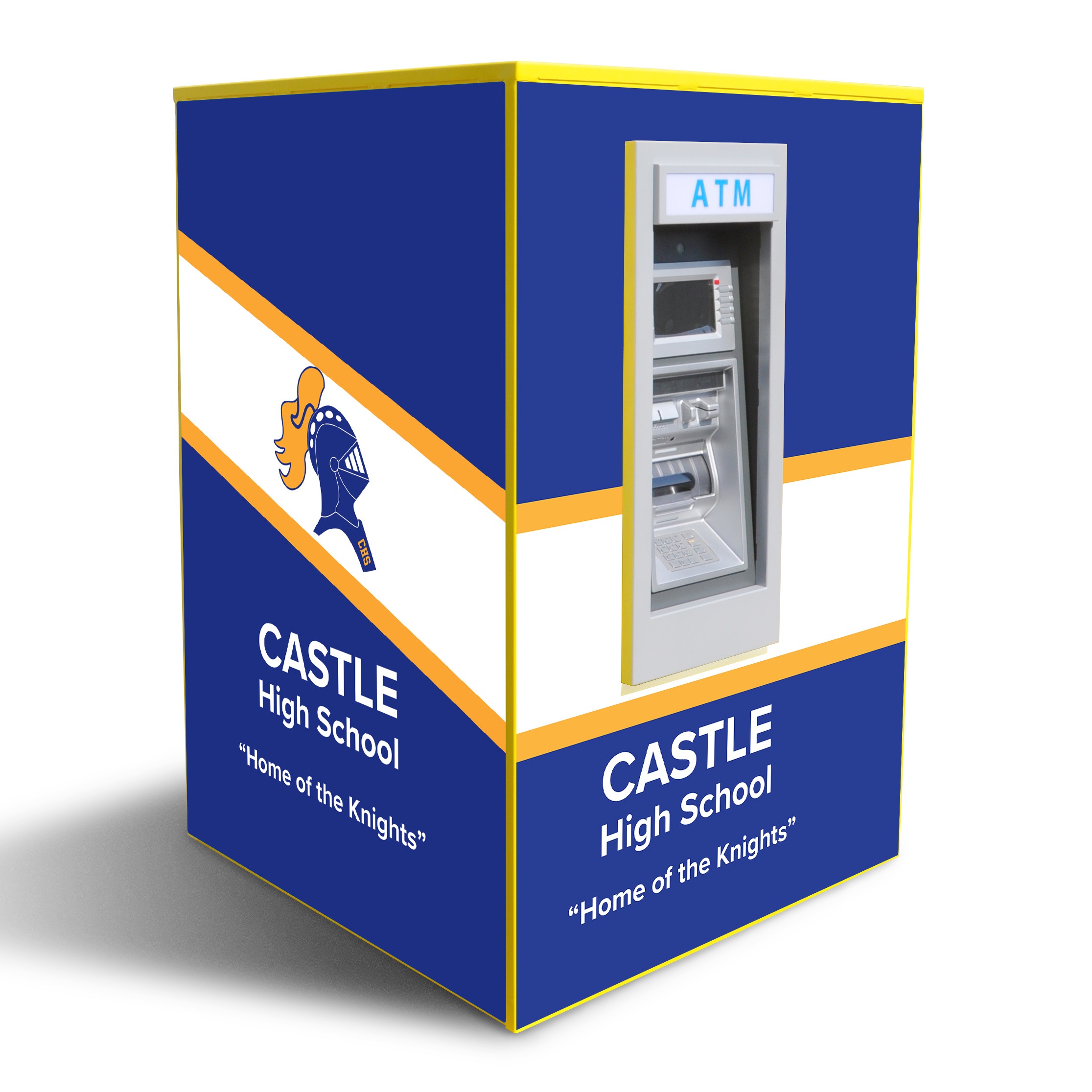 Genmega GT5000 Drive up ATM Kiosk Enclosure Single Panel Graphics - TPI  Texas